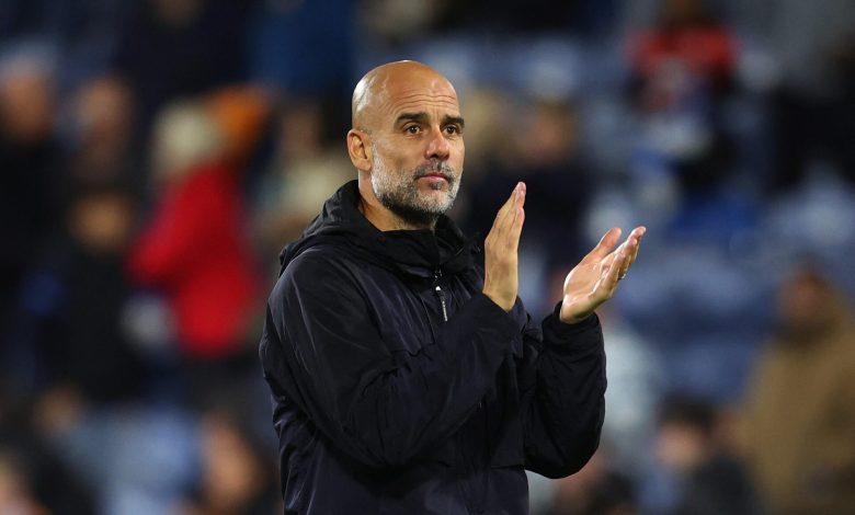 Viral football coach applauds fans during match, passionate team management, sportsmanship, soccer game action, athlete leadership, stadium crowd, sports event, passionate coaching, football strategy, game day atmosphere.