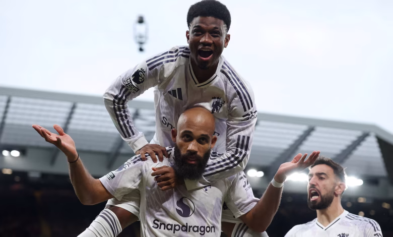 ዩናይትድ በአንፊልድ ላይ ሊቨርፑልን አስደንግጦ ድራማዊ ድል አሰመዘገበ