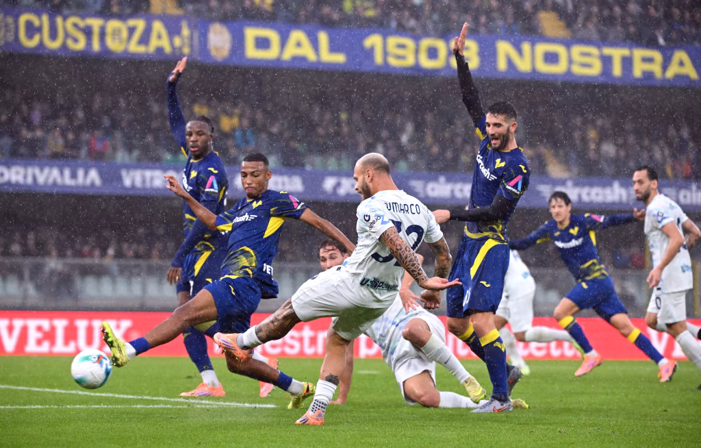 Late Own Goal Saves Inter from Verona Scare Late Own Goal Saves Inter from Verona Scare