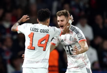 የዲያዝ ሁለት ጎሎች ባየርን በፒኤስጂ ላይ ትልቅ  ከሜዳ ውጪ ድል እንዲያገኝ አስችለዋል