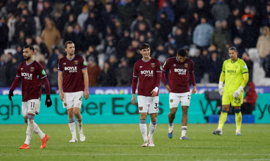 የቪኤአር  ስቃይ የዌስትሃምን ከሊጉ የመውረድ ስጋት አባባሰው