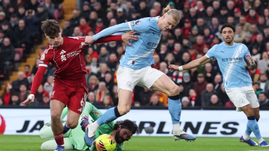 Haaland stoppage time penalty keeps Manchester City title hopes alive at Anfield